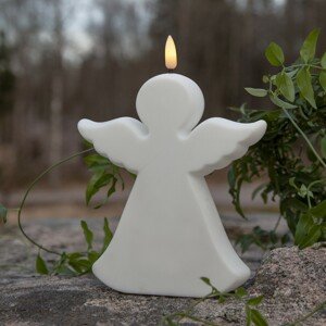 LED svíčka výška 18 cm Star Trading Flamme Angel - bílá
