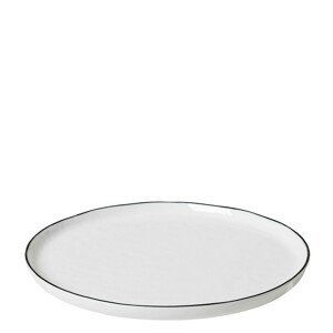 Dezertní talíř 22 cm Broste SALT - bílý/černý