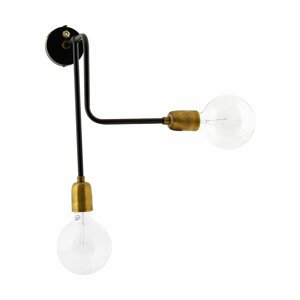 Nástěnná lampa 30 cm MOLECULAR House Doctor - černá/zlatá