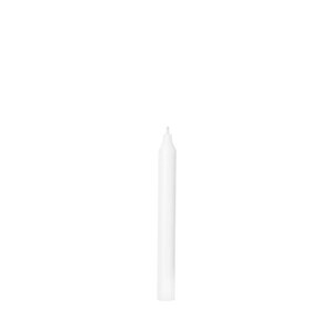 Krátká svíčka průměr 2,1 cm doba hoření 8 h Broste RUSTIC - bílá