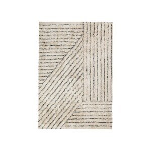 Bavlněný koberec 200x300 cm Broste ELVIRA - béžový/černý